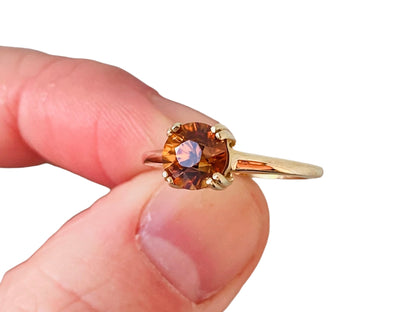 9ct Gold Orange Topaz Ring