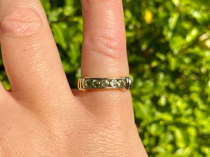 9ct Gold Green Sapphire Ring