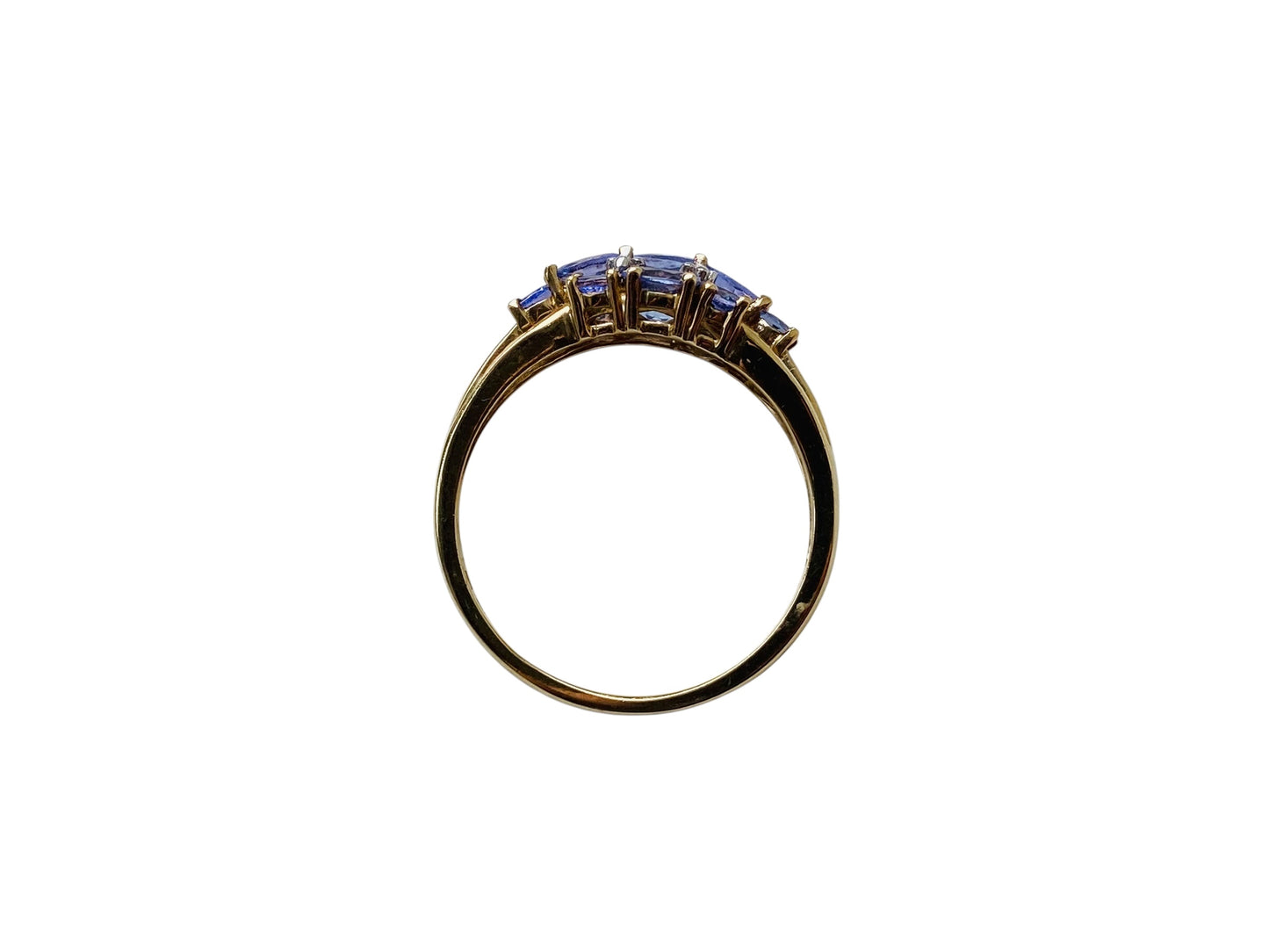 9ct Gold Tanzanite & Diamond Ring