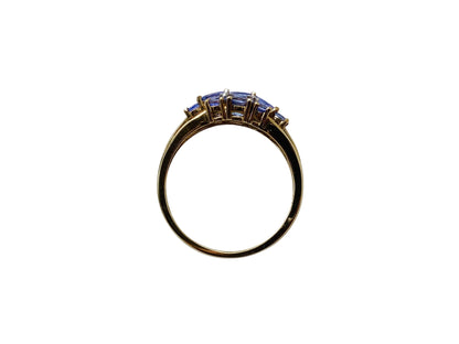 9ct Gold Tanzanite & Diamond Ring