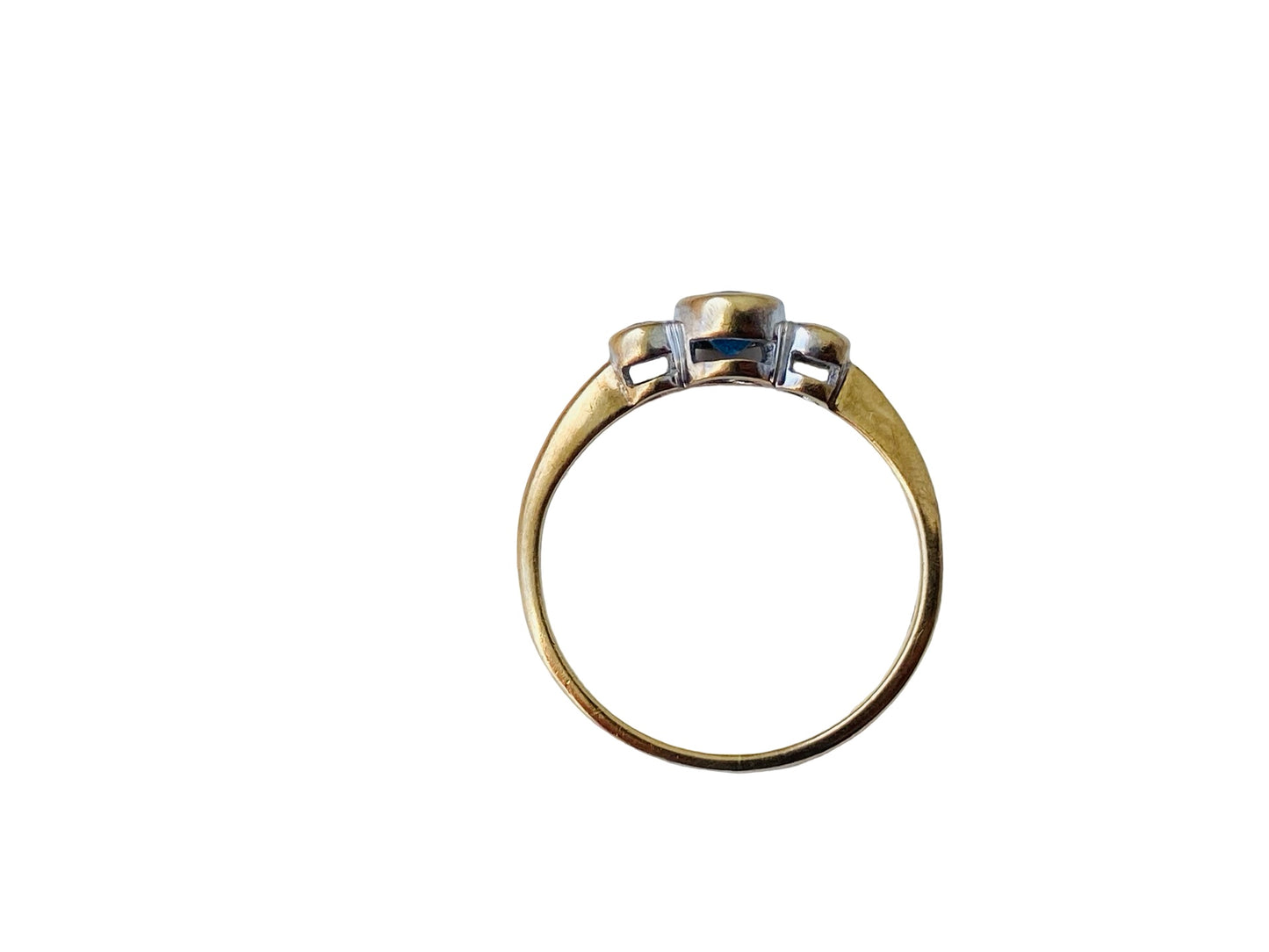 9ct Gold Sapphire & Diamond Ring