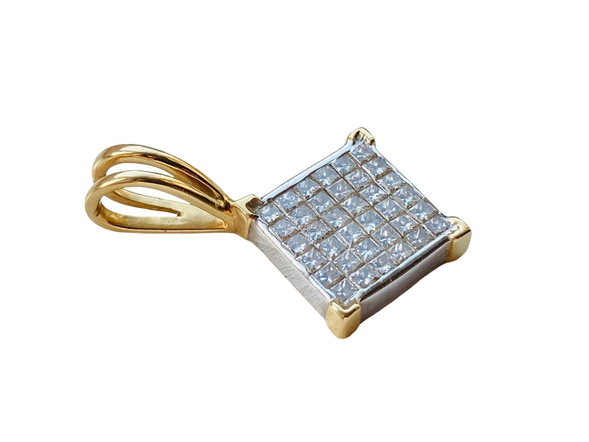 14ct Gold Diamond Pendant