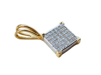 14ct Gold Diamond Pendant