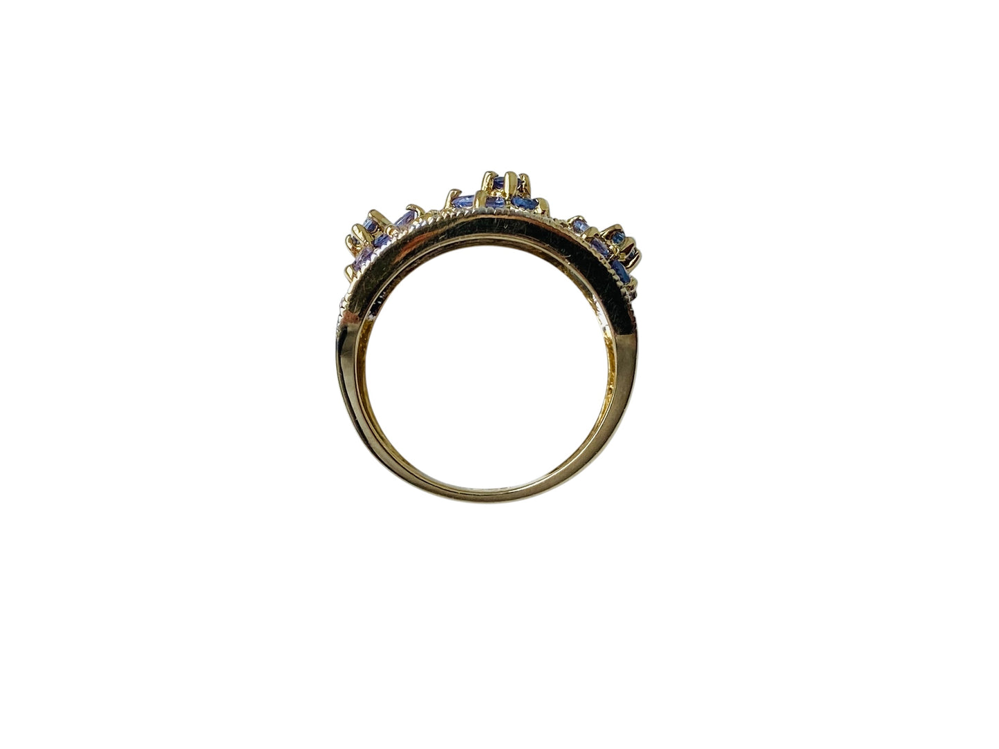 9ct Gold Tanzanite & Diamond Ring