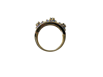 9ct Gold Tanzanite & Diamond Ring