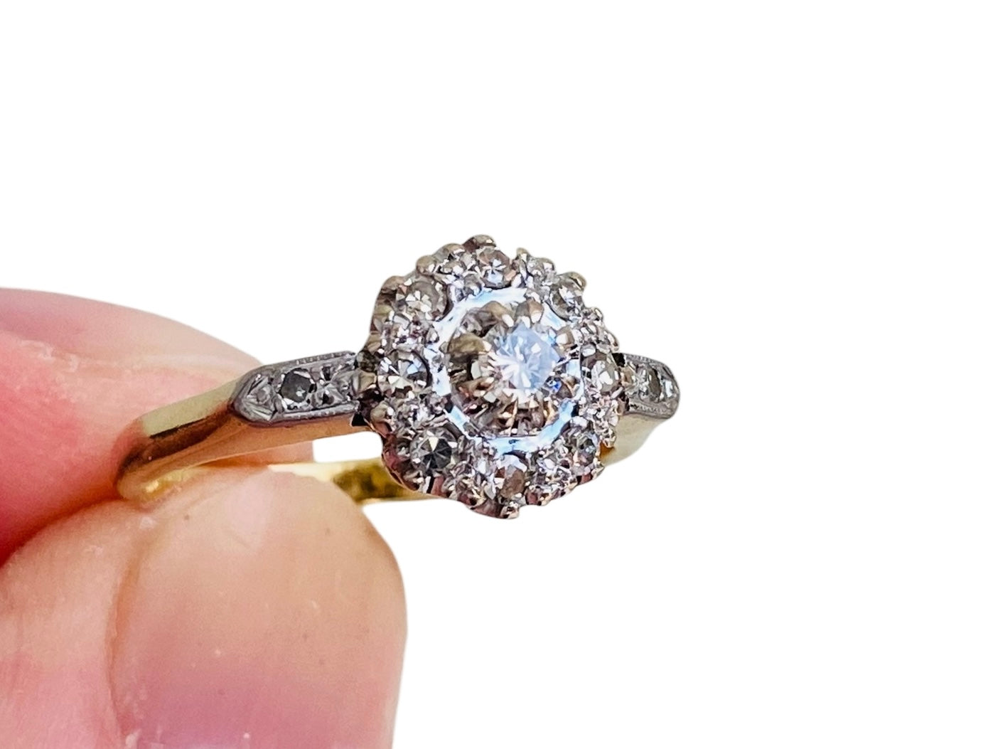 Vintage 18ct Gold Diamond Ring