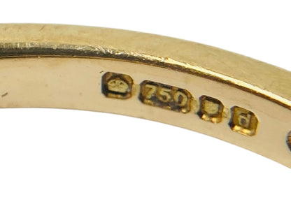 18ct Gold Fire Opal & Diamond Ring