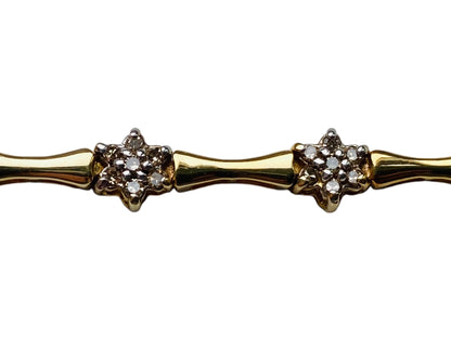 10ct Gold Diamond Bracelet