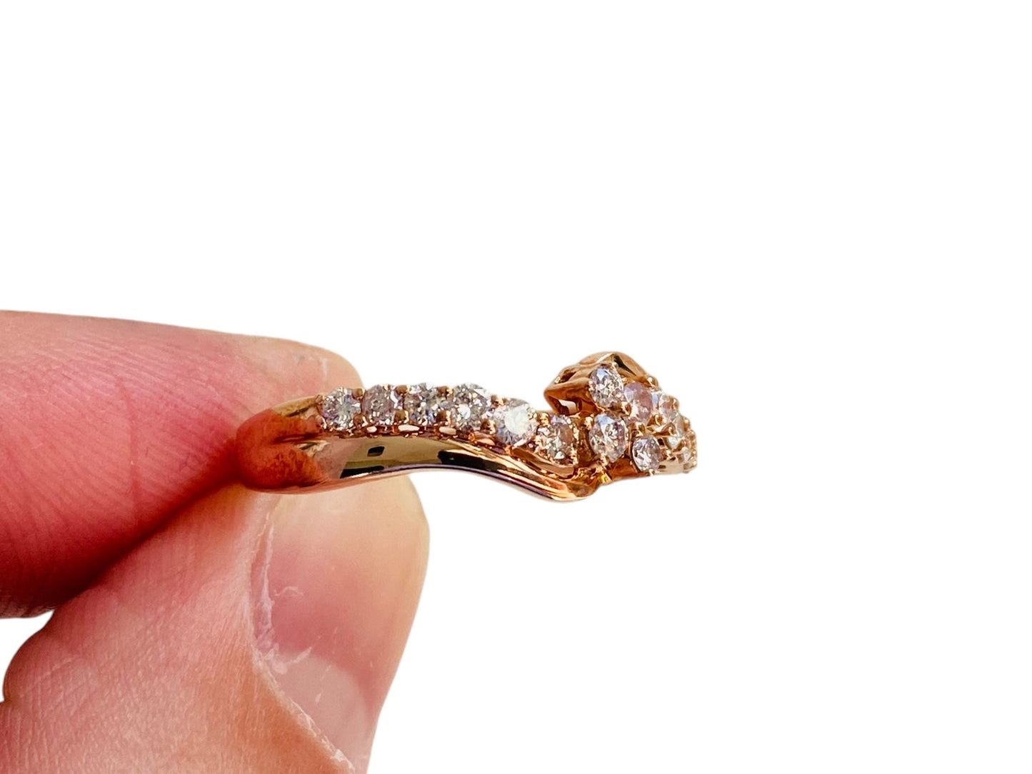 9ct Rose Gold Diamond Ring