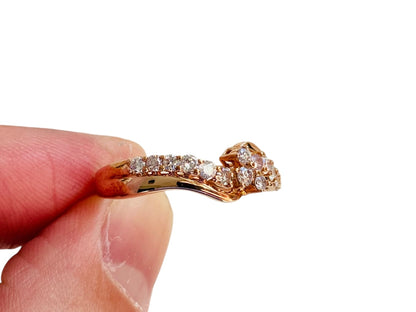 9ct Rose Gold Diamond Ring