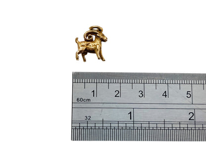9ct Gold Ram Pendant Or Charm