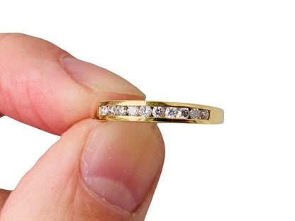 18ct Gold Ten-Stone Diamond Ring