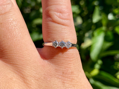 18ct Gold Three-Stone Diamond Ring