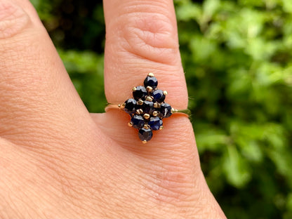 Vintage 9ct Gold Sapphire Ring