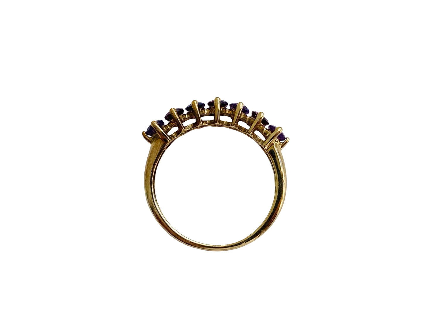 9ct Gold Rhodolite Garnet & Amethyst Ring