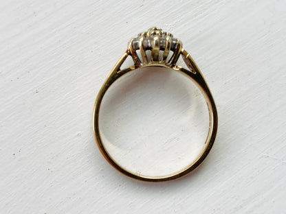 Vintage 9ct Gold Diamond Ring