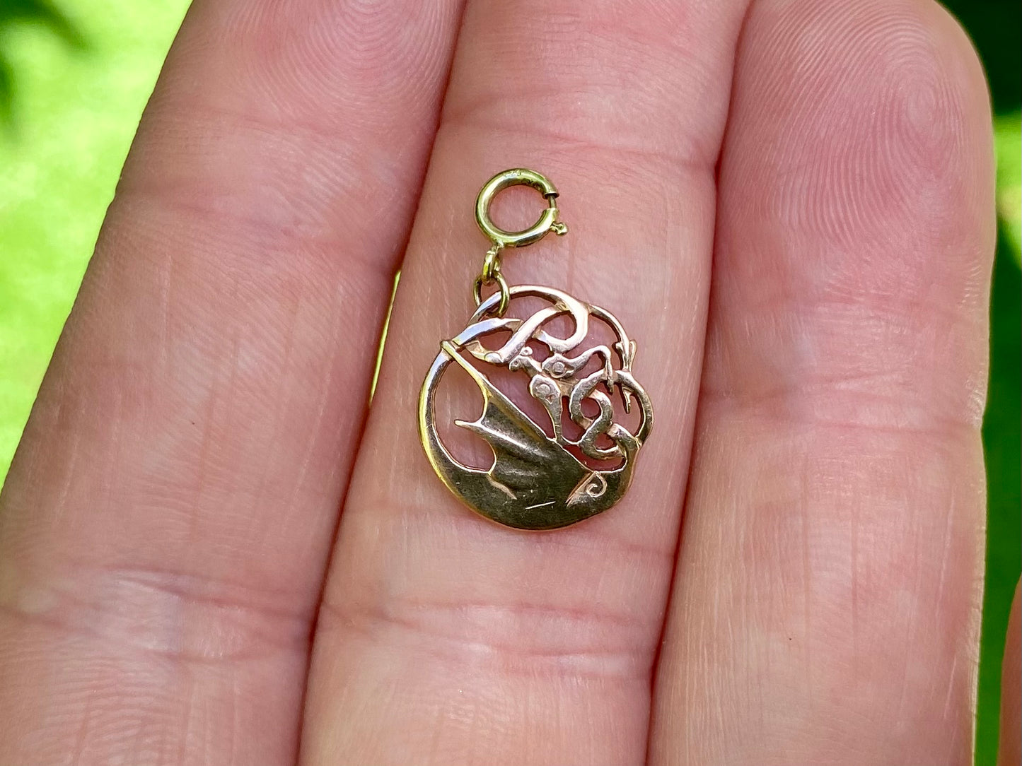 9ct Gold Clogau Dragon Wing Pendant