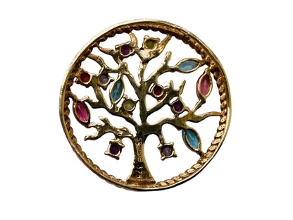 9ct Gold Diamond Tree Of Life Pendant