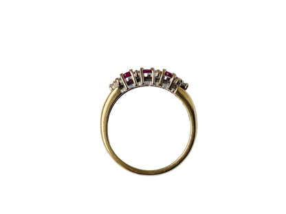 9ct Gold Ruby & Diamond Ring