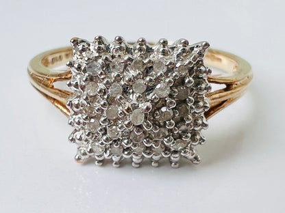 9ct Gold Diamond Ring