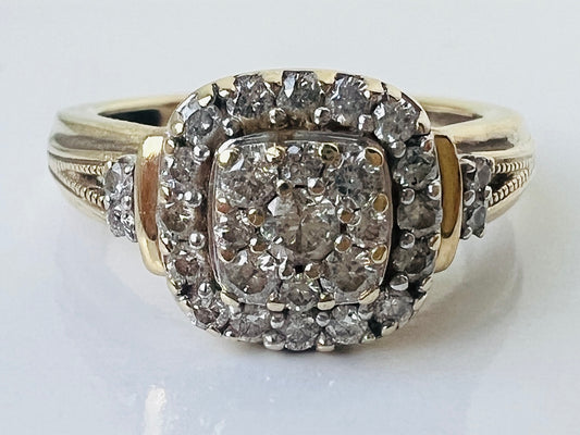 9ct Gold 0.44ct Diamond Ring