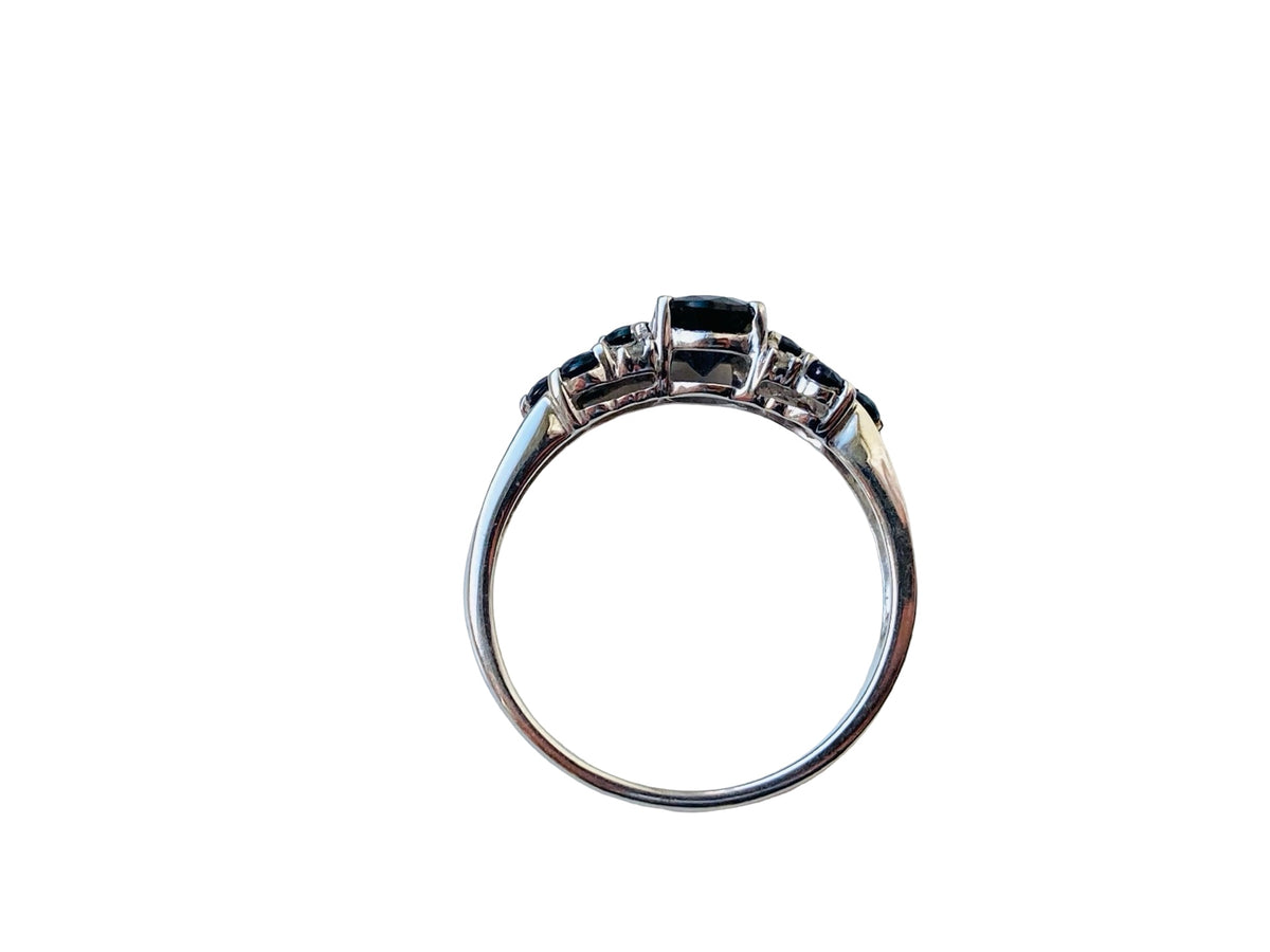 9ct Gold Sapphire & Diamond Ring