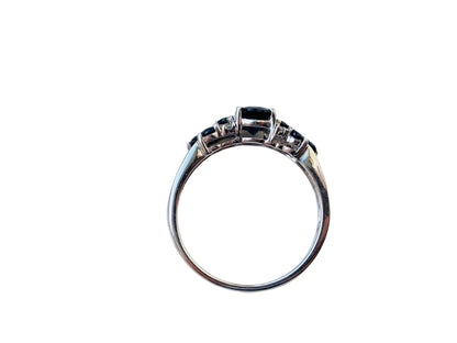 9ct Gold Sapphire & Diamond Ring