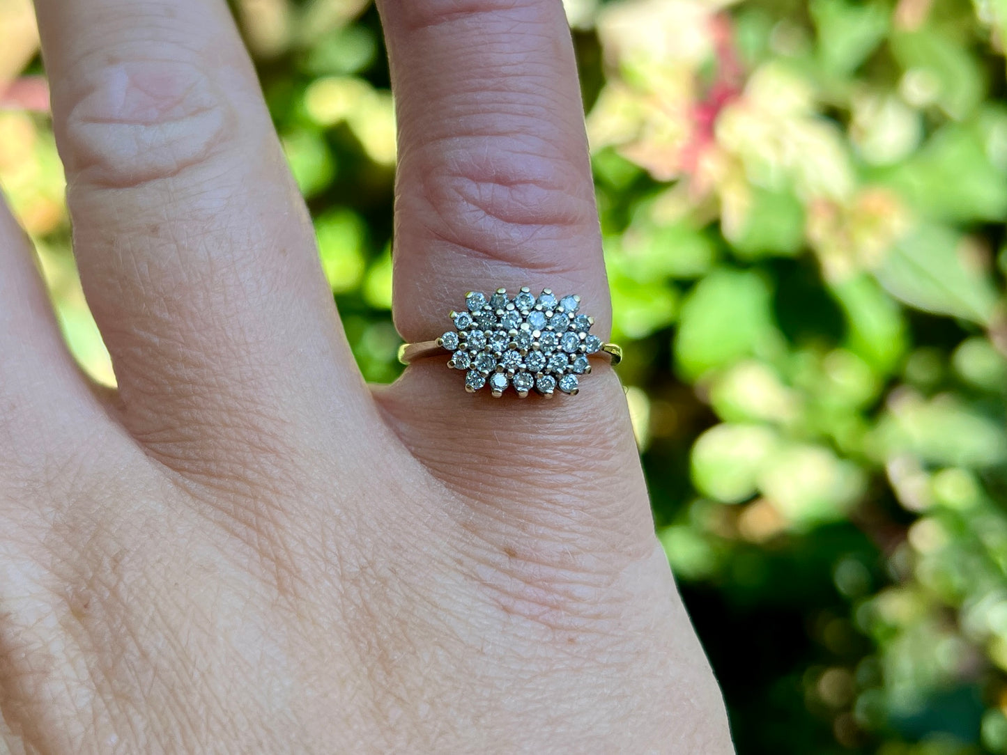 Vintage 9ct Gold Diamond Ring