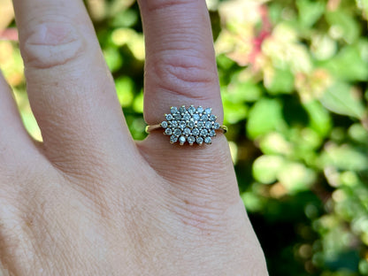 Vintage 9ct Gold Diamond Ring