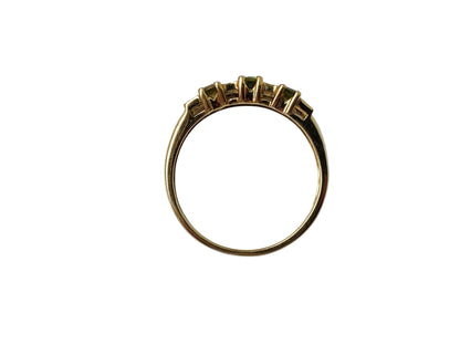 9ct Gold Watermelon Tourmaline & Diamond Ring