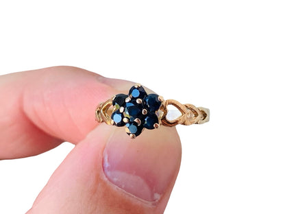 Vintage 9ct Gold Sapphire Ring