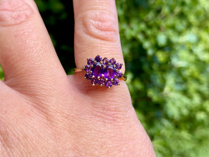 9ct Gold Amethyst Ring