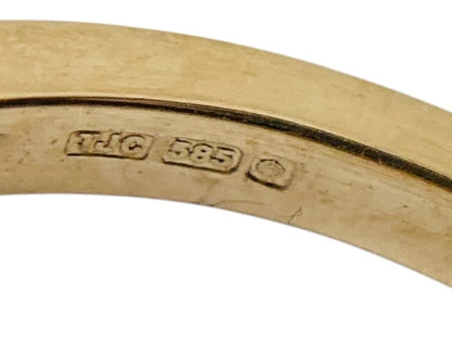 14ct Gold Emerald & Diamond Ring