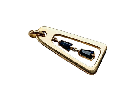14ct Gold Sapphire Pendant