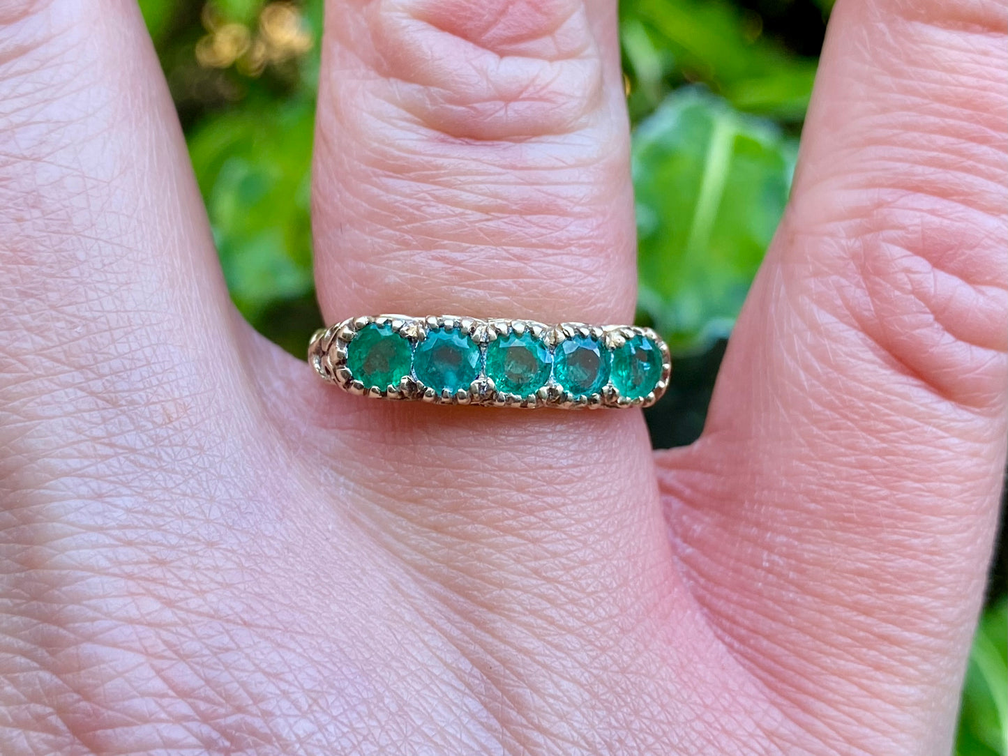 9ct Gold Emerald Ring