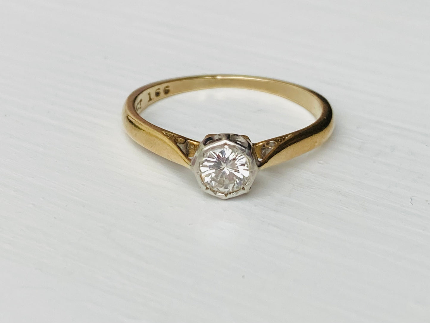 Antique 18ct Gold & Platinum Diamond Ring