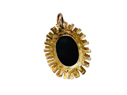 Vintage 9ct Gold Bloodstone  Pendant