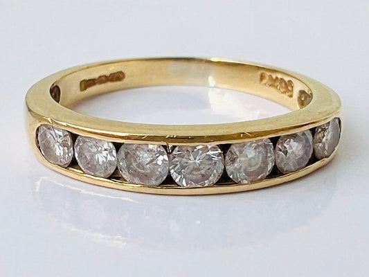 18ct Gold Seven-Stone Diamond Ring