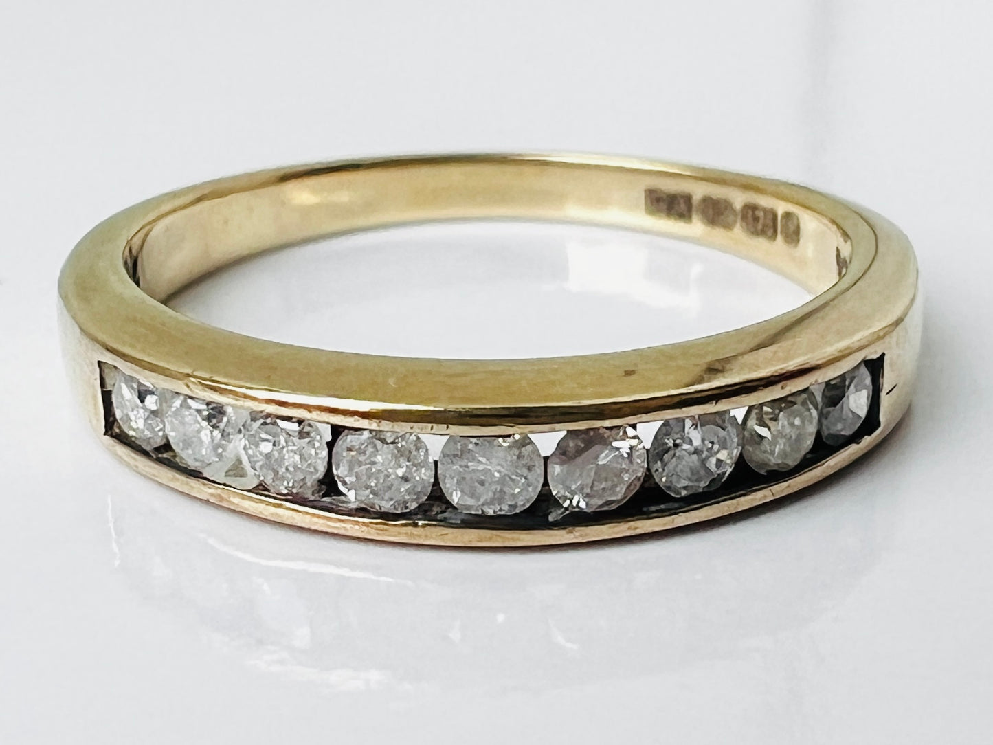 9ct Gold Nine-Stone 0.25ct Diamond Ring