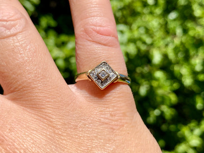 9ct Gold Diamond Ring