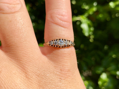 Antique 18ct Gold Five-Stone Diamond Ring