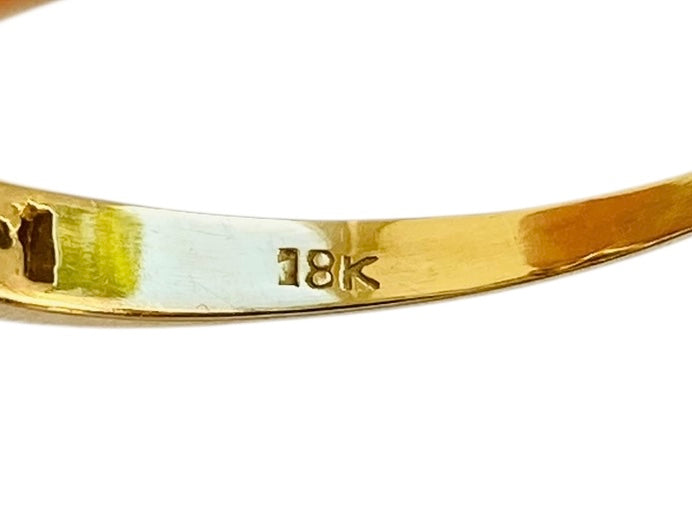 18ct Gold Emerald & Diamond Ring
