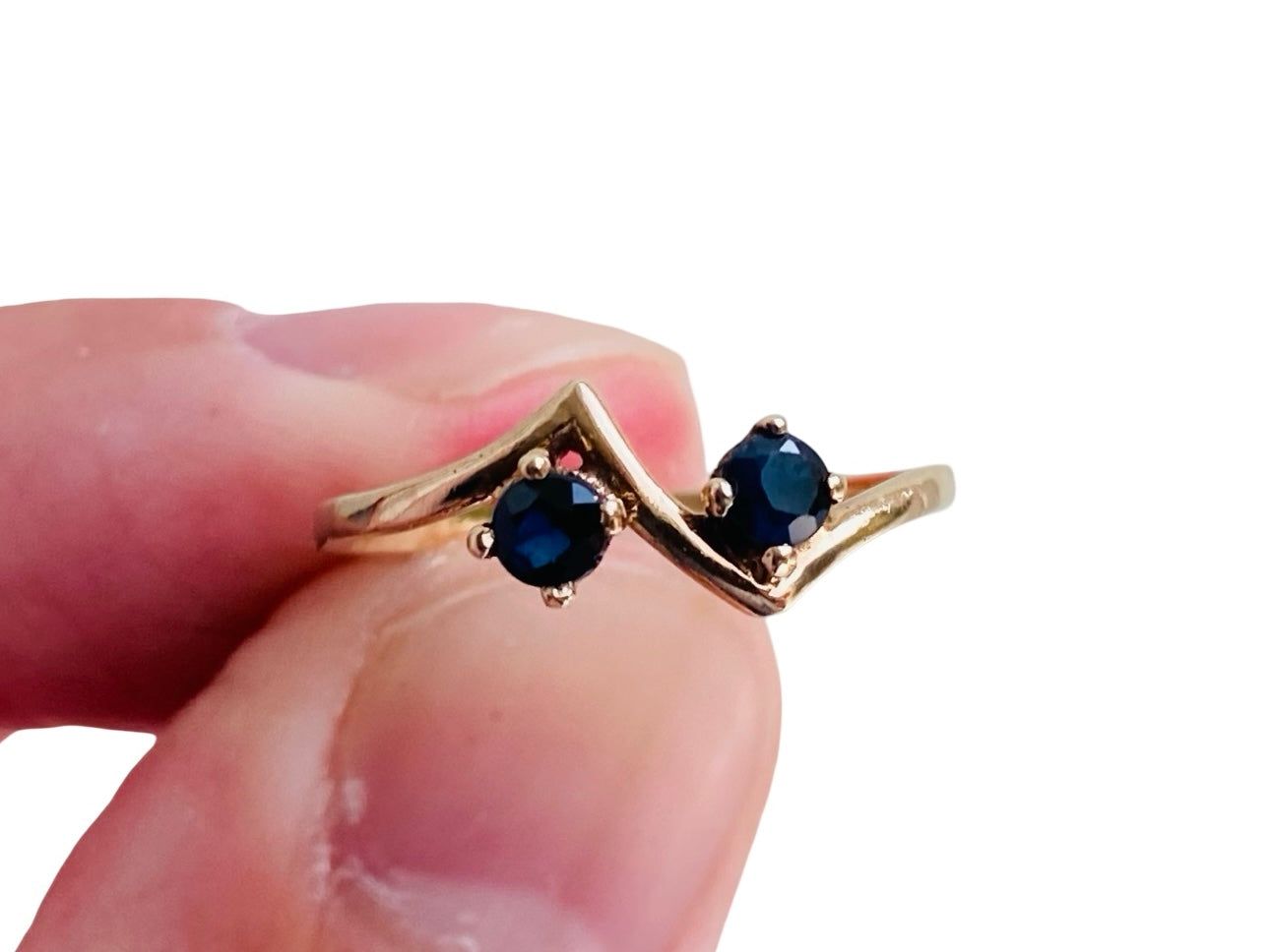 Vintage 9ct Gold Sapphire Ring