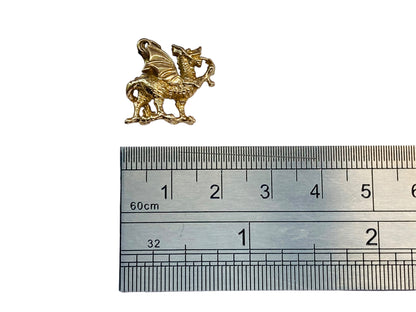 9ct Gold Welsh Dragon Charm or Pendant