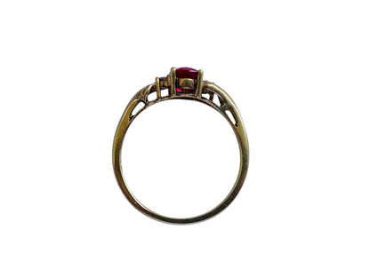 9ct Gold Ruby & Diamond Ring