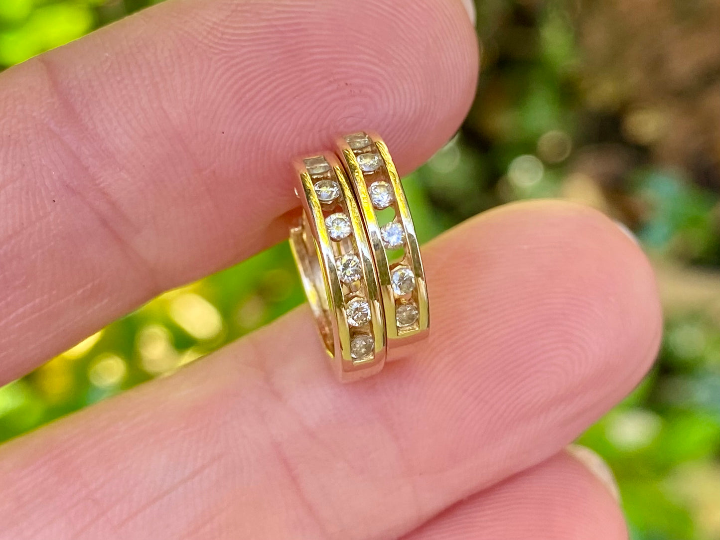 14ct Gold Diamond Earrings