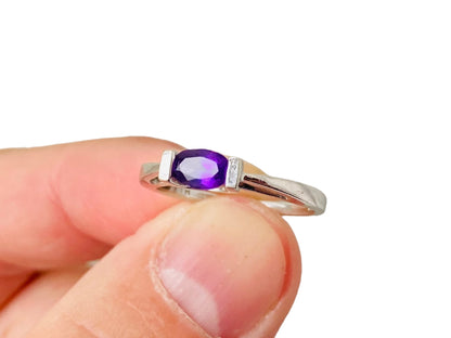 9ct Gold Amethyst Ring