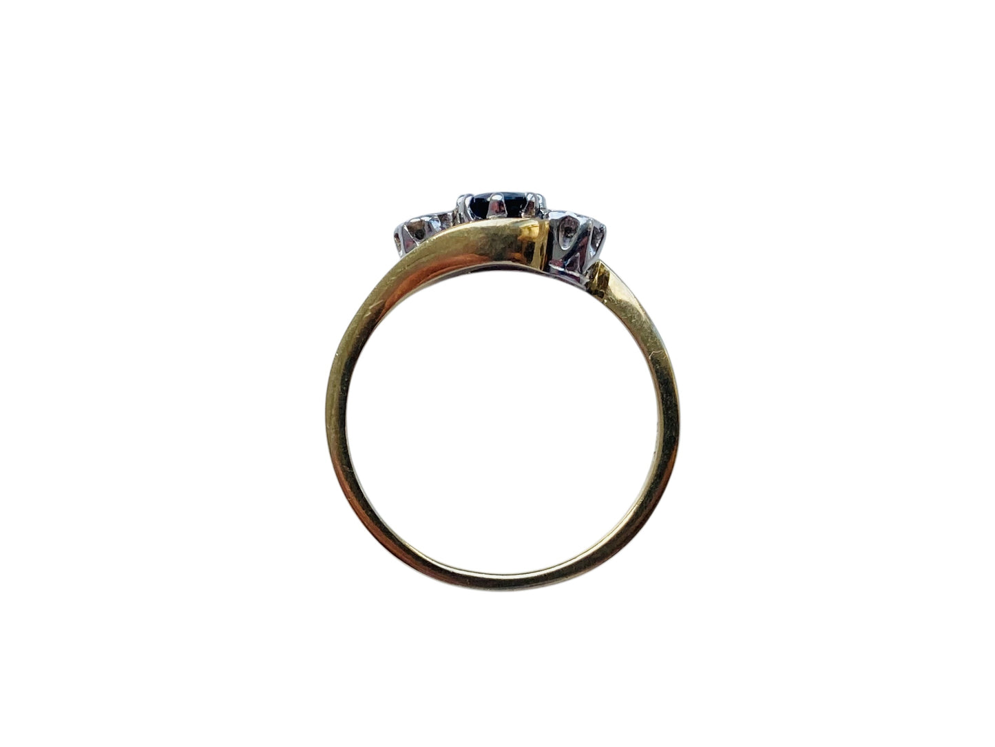 9ct Gold Sapphire & Diamond Ring