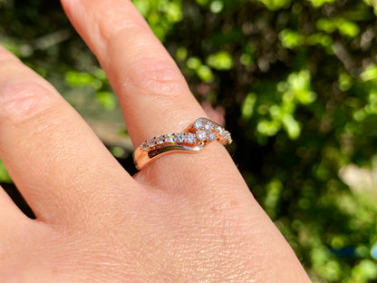 9ct Rose Gold Diamond Ring