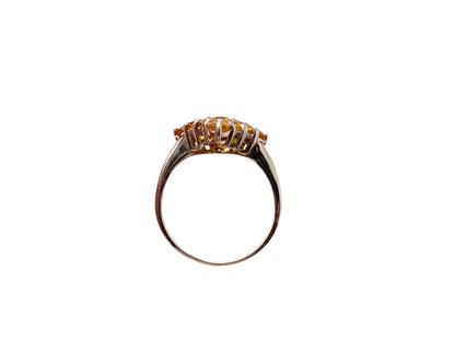 9ct Gold Orange Sapphire Ring